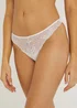 Cream Lace Thongs - Size 8 Image 4
