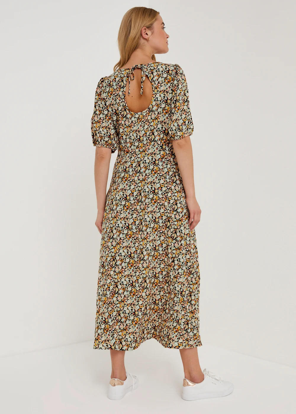 JDY Sasha Ditsy Floral Midi Dress - 12 Image 4
