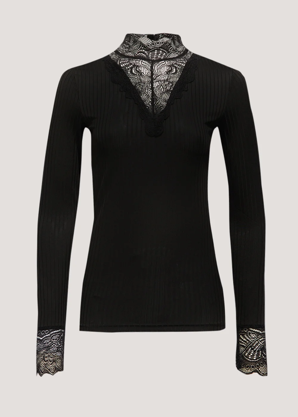 JDY Rine Black Lace Top - S - UK 8 Image 2