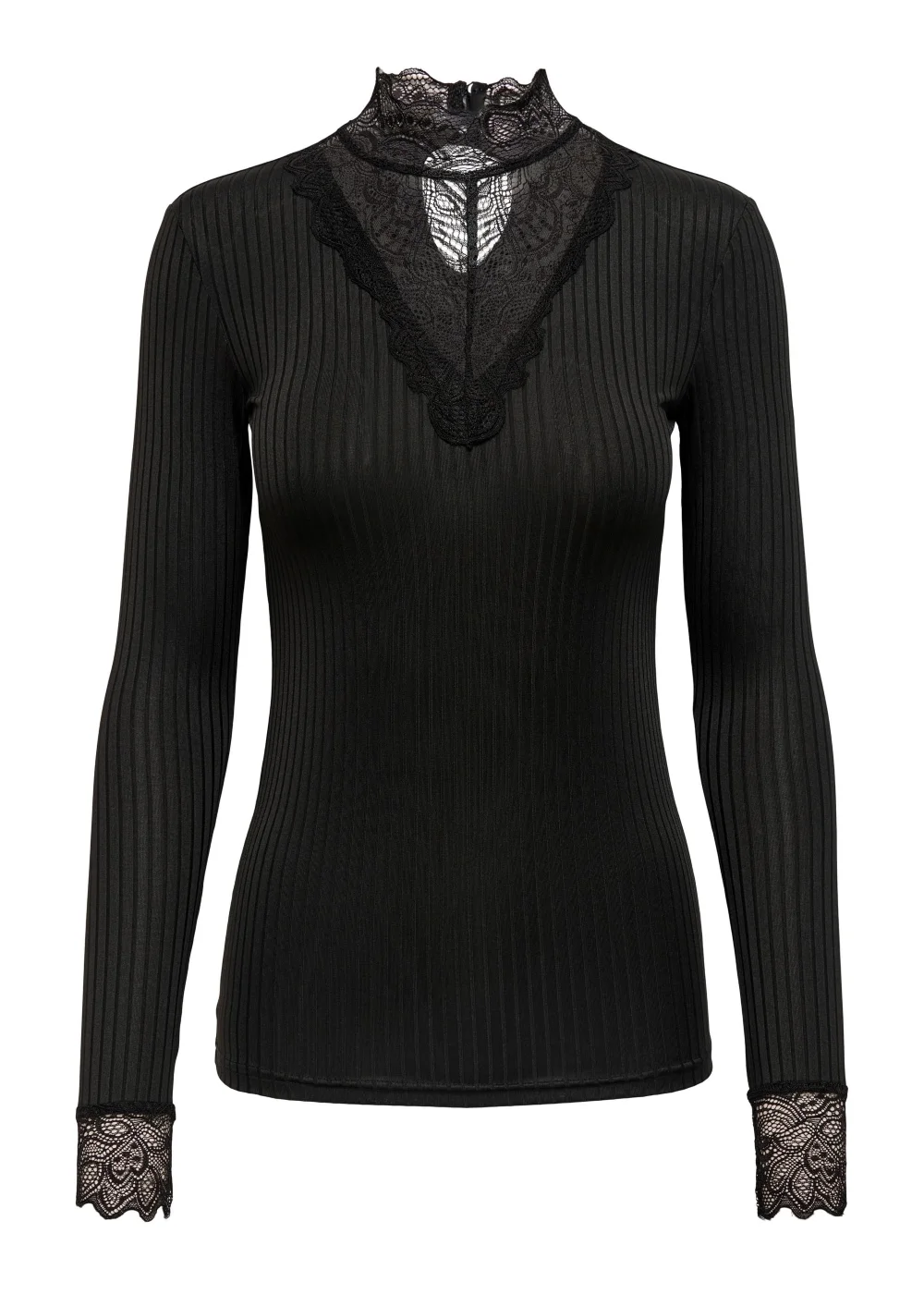 JDY Rine Black Lace Top - S - UK 8 Image 4