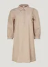 JDY Beige Stripe Shirt Dress - 8 Image 3