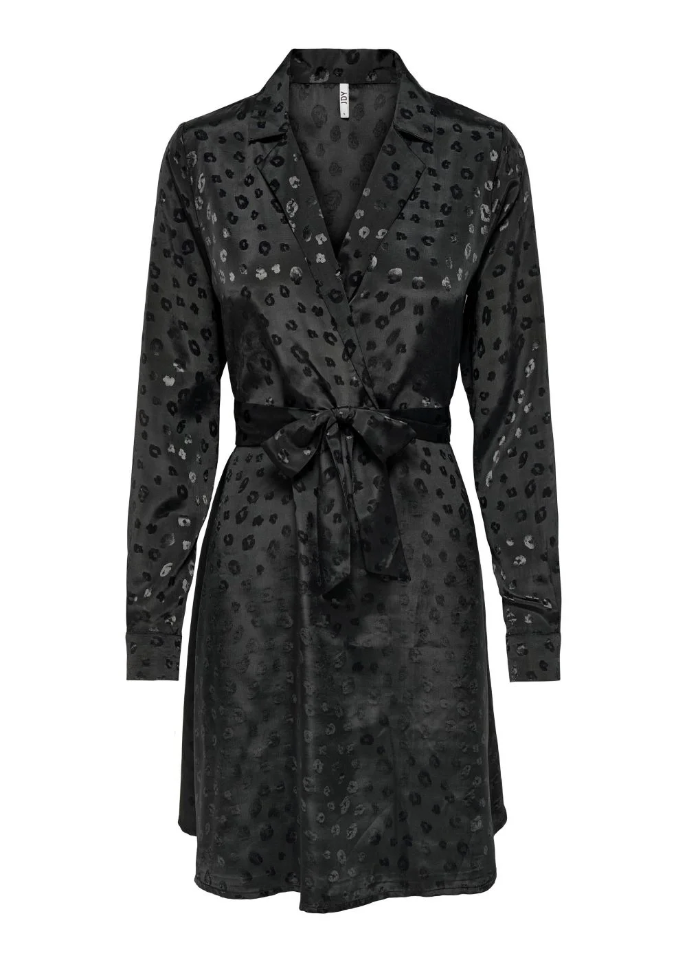 JDY Diffi Black Animal Print Long Sleeve Dress - 12 Image 3