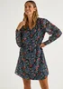 JDY Gonzo Multicoloured Paisley Print Dress - 8 Image 1