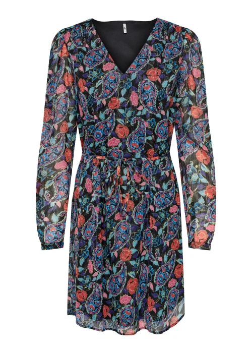 JDY Gonzo Multicoloured Paisley Print Dress - 8 Image 2