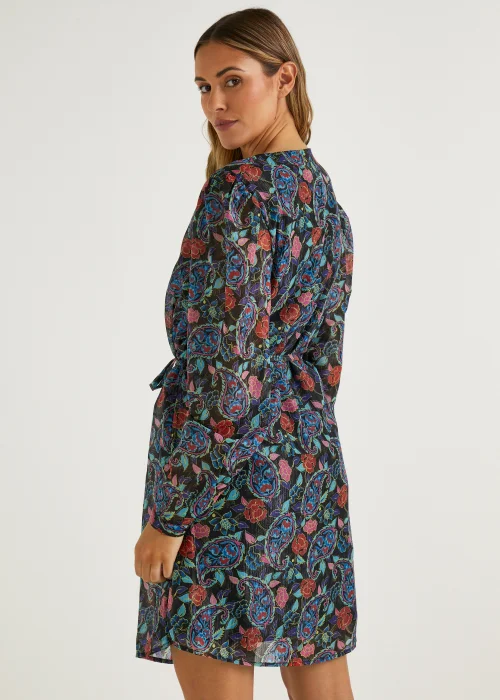 JDY Gonzo Multicoloured Paisley Print Dress - 8 Image 4