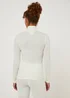 Cream Thermal Roll Neck Top - Size 8-10 Image 2