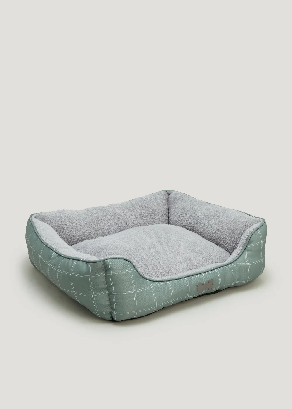 Green Check Pet Bed (Small-Medium) - Small/Medium Image 2