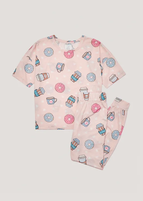 Pink Food Print Pyjama Set - Extra small Image 2