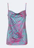 Be Beau Blue Zebra Print Co-Ord Cami Top - 6 Image 3