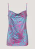 Be Beau Blue Zebra Print Co-Ord Cami Top - 6 Image 4