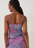 Be Beau Blue Zebra Print Co-Ord Cami Top - 6 Image 6