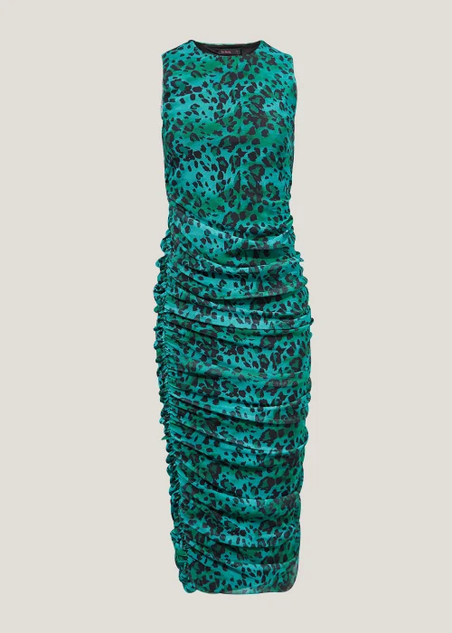 Be Beau Animal Print Ruched Sleeveless Dress - 6 Image 6