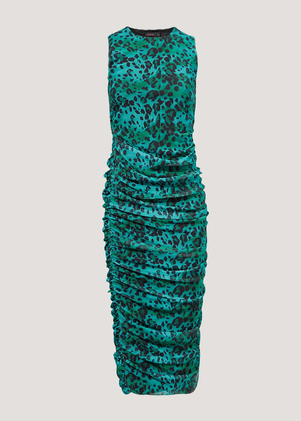 Be Beau Animal Print Ruched Sleeveless Dress - 6 Image 4