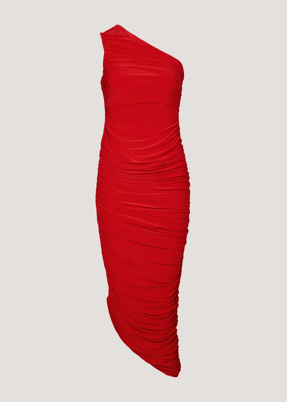 Be Beau Red Ruched Shoulder Dress - 6 Image 3