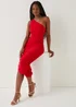 Be Beau Red Ruched Shoulder Dress - 6 Image 6