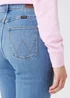 Wrangler Dark Wash Straight Fit Jeans - 34 R Image 2