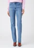 Wrangler Dark Wash Straight Fit Jeans - 34 R Image 1