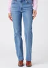 Wrangler Dark Wash Straight Fit Jeans - 34 R Image 3