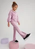Girls Purple Velour Joggers (4-13yrs) - Age 4 Years Image 3