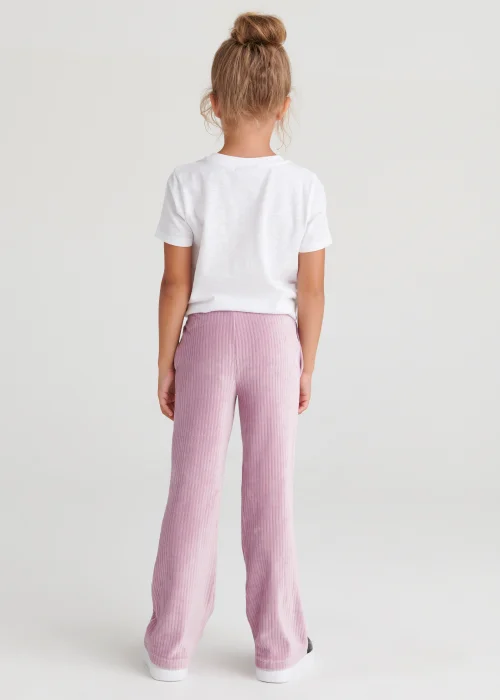 Girls Purple Velour Joggers (4-13yrs) - Age 4 Years Image 6