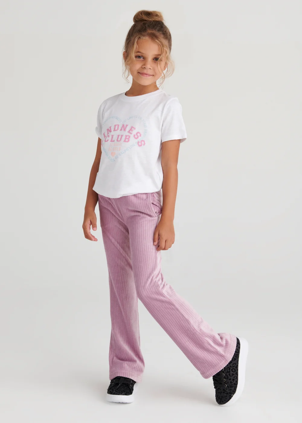 Girls Purple Velour Joggers (4-13yrs) - Age 4 Years Image 5
