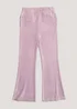 Girls Purple Velour Joggers (4-13yrs) - Age 4 Years Image 1