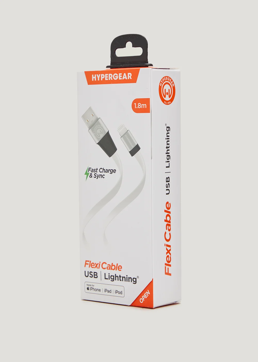 Hypergear Lightning Flexi Cable - White Image 3