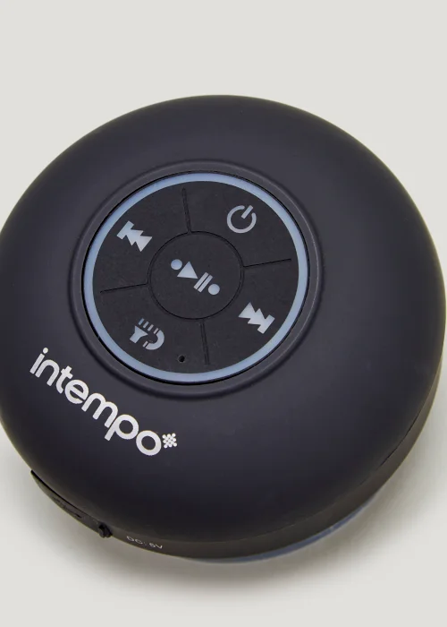 intempo Black Light Up Shower Speaker Image 2