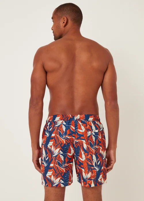 Orange Floral Swim Shorts - Small Image 3