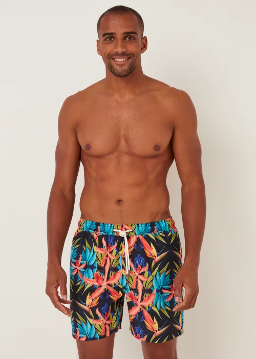 Bright Floral Swim Shorts - Small Image 1