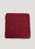 Red Chunky Knit Cushion (43cm x 43cm) Image 1