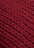 Red Chunky Knit Cushion (43cm x 43cm) Image 2