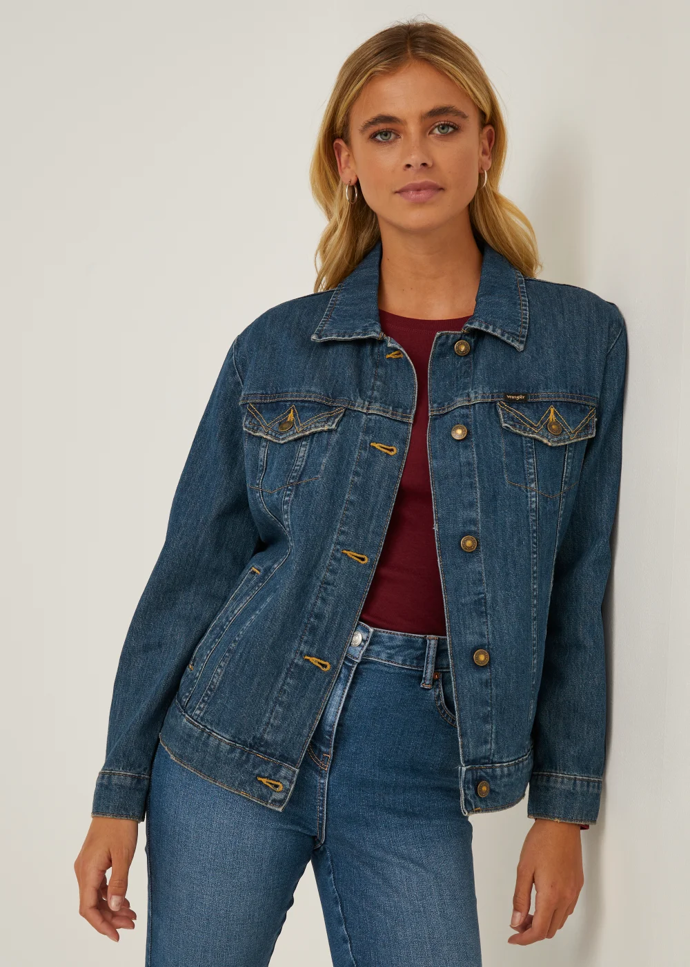 Wrangler Blue Denim Jacket - S Image 1