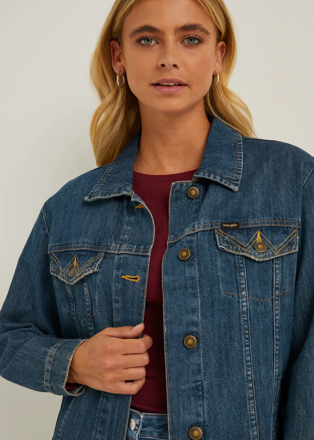 Wrangler Blue Denim Jacket - S Image 3