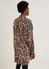 Brown Leopard Print Longline Shirt - 8 Image 4