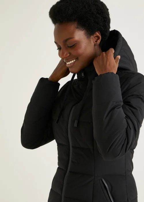 Black Short Padded Coat - 8 Image 5