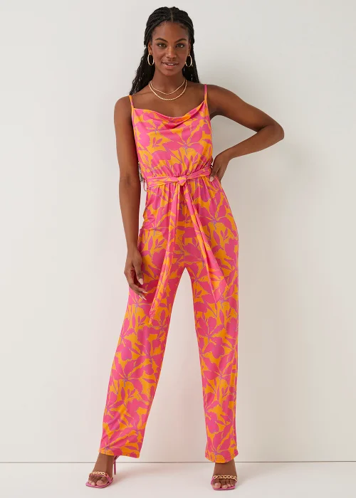 Be Beau Pink Floral Jumpsuit - 6 Image 1