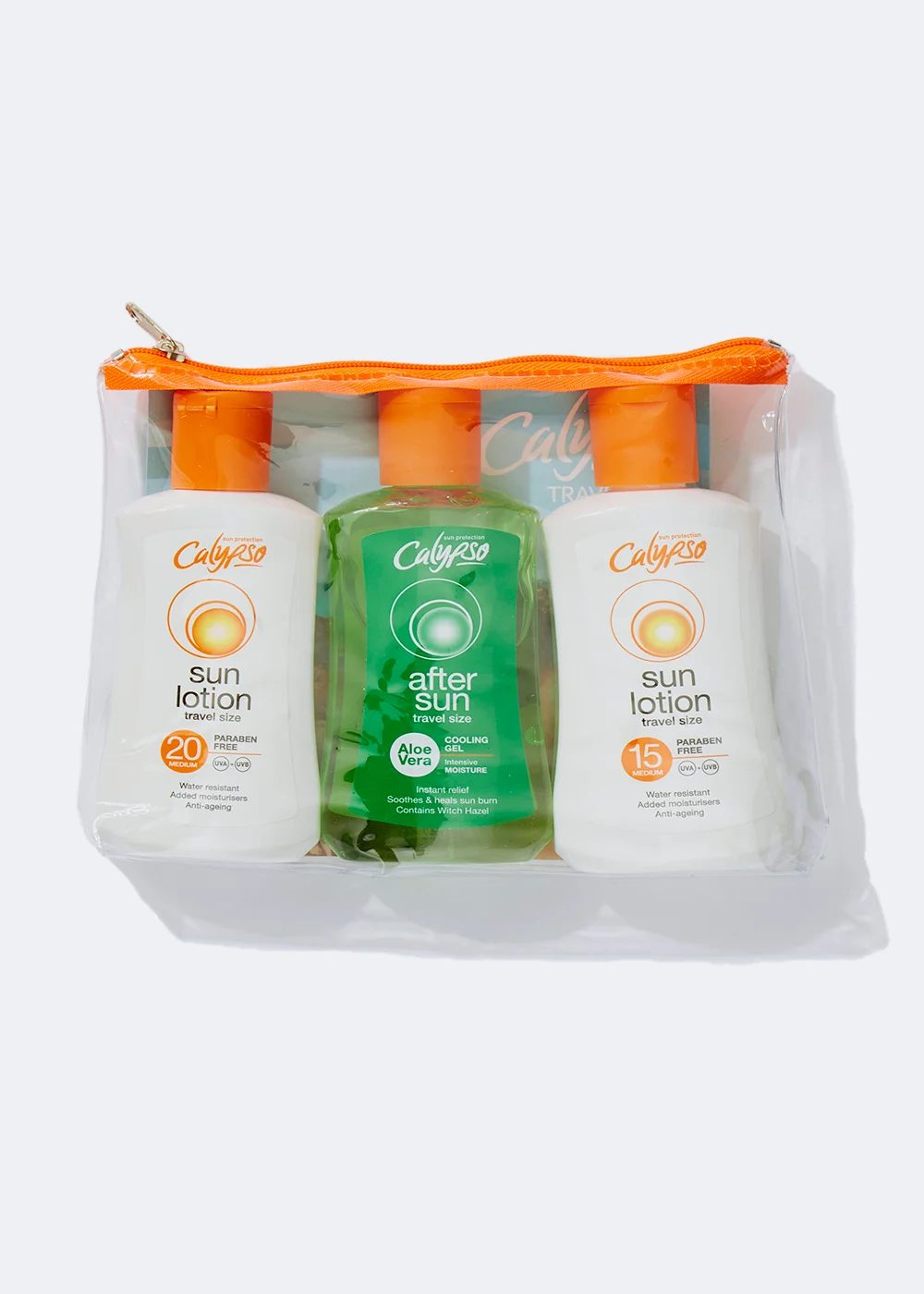 Calypso 3 Pack Sun Cream Lotion & After Sun (100ml) Image 1