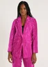 Be Beau Pink Crsuhed Velvet Blazer - 6 Image 1
