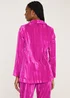 Be Beau Pink Crsuhed Velvet Blazer - 6 Image 2