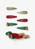 Kids Christmas Gingerbread Hair Multipack - One Size Image 1