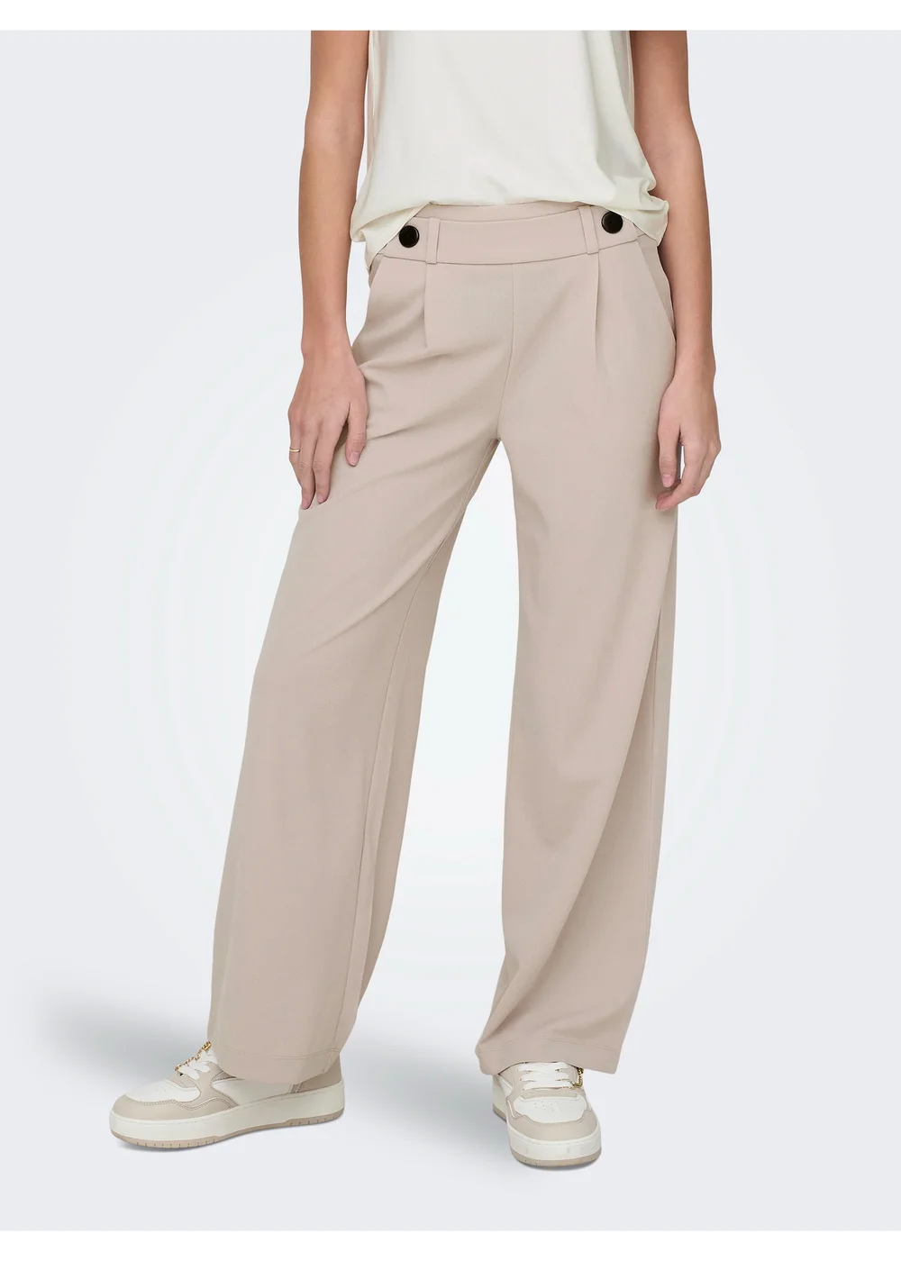 JDY Geggo Beige Trousers - 2XL Image 4