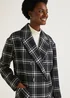 Black Check Double Breasted Coat - 8 Image 4