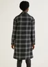 Black Check Double Breasted Coat - 8 Image 5
