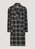 Black Check Double Breasted Coat - 8 Image 2