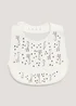 Taupe Giraffe Silicone Bib - One Size Image 1