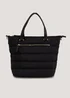 Black Nylon Winged Tote Bag - One Size Image 1