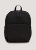 Black Quilted Backpack - One Size Image 4
