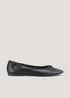 Black Square Toe Ballet Flats - Size 3 Image 1
