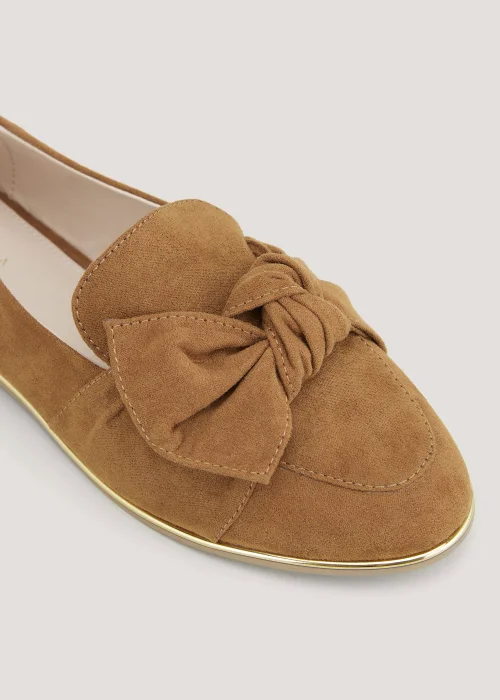 Tan Bow Loafer - Size 3 Image 2
